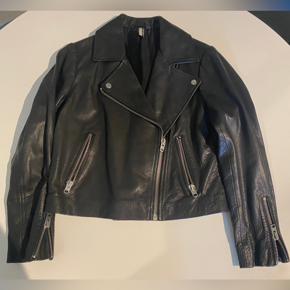 TopShop Real Leather Moto Jacket